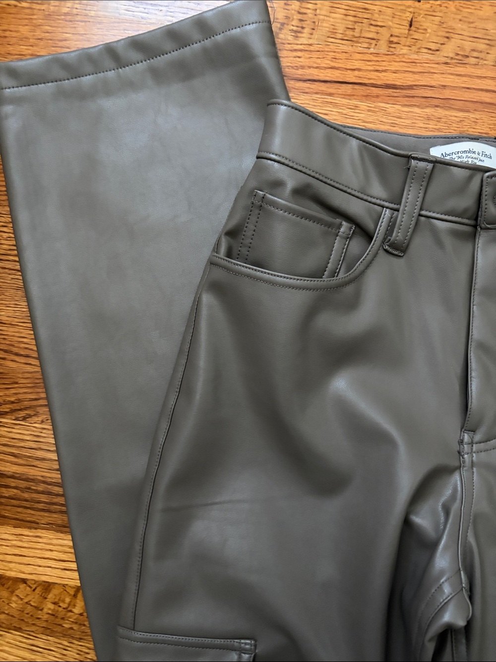 Abercrombie Faux Leather Pants - Picture 4 of 6